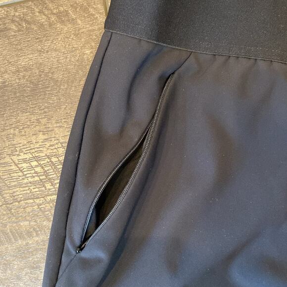 Good American Black Pull-on Elastic Waist Wide Leg Trouser Size 3XL Tall - Picture 10 of 11